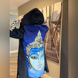Handmade unisex fleece cloak for your next festival